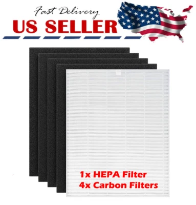Filtro True HEPA S 1712-0096-00 y 4 filtros de carbono para purificador de aire Winix C545 Foto 1 de 4