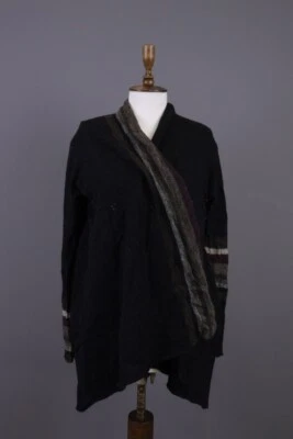 SARAH PACINI Cardigan Sweater Alpaca Wool Lagenlook Knit Wrap  One Size — 第 1/4 张图片