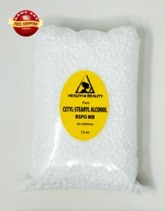 CETYL - STEARYL ALCOHOL - RSPO MB by H&B Oils Center BEADS 100% PURE 12 OZ - Picture 1 of 13