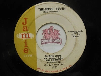 Duane Eddy & The Rebels: Shazam! / The Secret Seven, 45 RPM VG (LC)  - Image 1 of 2