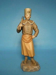 geschnizter Bergmann 15 cm groß Holz Deko bemalt zum bestücken für Pyramide neu - Bild 1 von 2