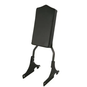 Black Sissy Bar w/ Backrest Pad Fit For Harley Softail FXSTB FXSTS FLSTS FXSTC - Picture 1 of 9