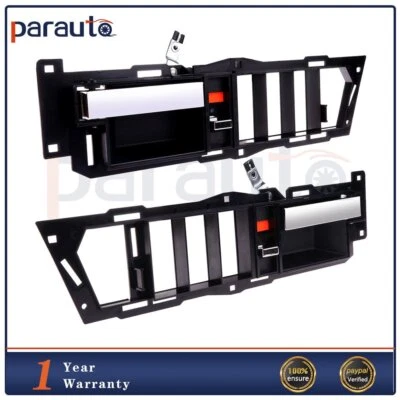Pair Inside Front Left & Right Hand Black Door Handle Fits Chevrolet GMC C/K Foto 1 de 4
