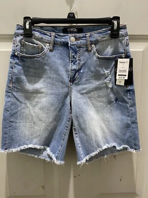 New!energie Distressed Light Wash Bermuda Shorts. Size 5. Great Casual Shorts! - Image 1 of 3