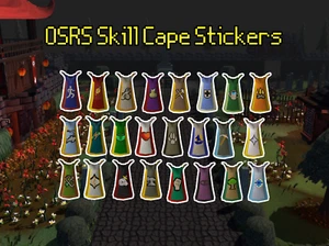 OSRS Skill Cape stickers | Gaming stickers | Old School RuneScape stickers - Picture 1 of 4