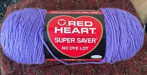 RED HEART SUPER SAVER/LAVENDER/8 OZ - Picture 1 of 4