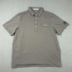 Criquet Poloshirt Herren 2XL grau Elijah Craig Bourborn Golf USA - Bild 1 von 7