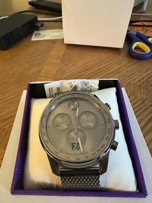 Movado Bold Stainless Chronograph Watch 2 Yr. Manufacturer’s Warranty From 11/24 - Image 1 of 4