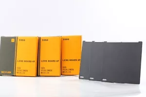 【 BOXED UNUSED 3x 】 Toyo 110x110 Lens Board 4F w/o Hole Type 1601 from JAPAN - Picture 1 of 8