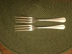 Salad Forks Rogers Stainless JEFFERSON MANOR Korea 6-1/2" 2 pcs - Picture 1 of 3