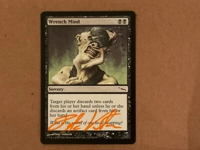 MTG Magic Wrench Mind Signed Artist Proof X1 Mirrodin MRD Pete Venters - Image 1 of 2