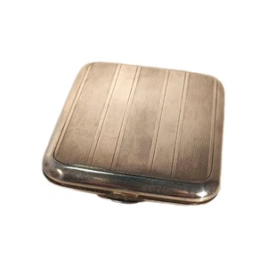 Beautiful Antique Vintage Sterling Silver Cigarette Case 106g - Picture 1 of 13