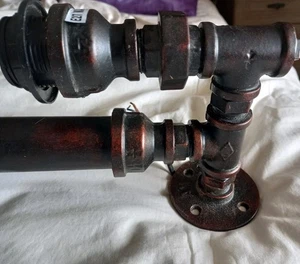 Steampunk Rustic Bronze Finish Light Fitting. Industrial Look. New - Picture 1 of 10