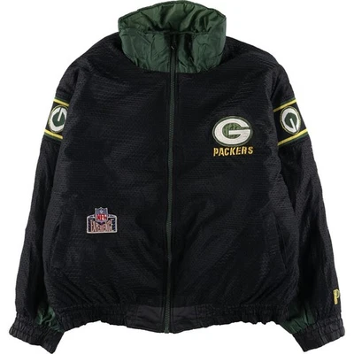 Vintage '90'S NFL Green Bay Packers reversible puffer jacket with back logo ... - Image 1 of 4