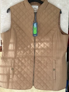 Womens Joules Minx Quilted Gilet. Tan. Size 20. New - Picture 1 of 2