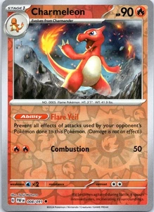 Charmeleon - Uncommon SV: Paldean Fates 008/091 NM - Picture 1 of 2