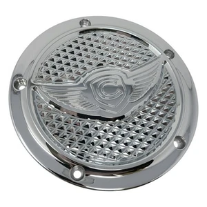 COVINGTONS C3074-C Derby Cover - Diamondback - 5-Hole - Chrome - Twin Cam - Picture 1 of 1
