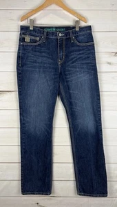Cinch Grant Jeans Mens 35x36 Blue Denim Straight Cut Western Work Rodeo - Picture 1 of 7