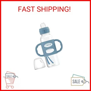 Dr. Brown's Milestones Narrow Sippy Bottle with 100% Silicone Handles,Easy-Grip - Picture 1 of 2