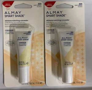 2 Almay Smart Shade Concealer Makeup, SPF 15 [020] Light/Med 0.37oz Discontinued - Picture 1 of 2