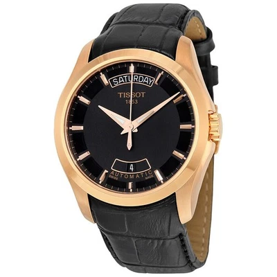 Tissot Couturier Auto Black & Rose Gold Men's Watch T0354073605100 - Image 1 of 3