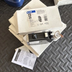 (9) EATON BR GFCI 20 A INTERRUPTOR GFI DE UN SOLO POLO GFTCB120 - NUEVO - ENVÍO GRATUITO - Imagen 1 de 9