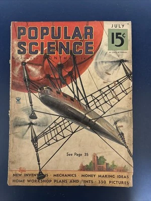 Popular Science Monthly Magazine July 1935 - Image 1 of 4