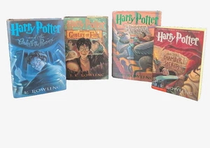 Set of 4 Harry Potter Books Mixed Lot Year 2 Softback Year 3 4 & 5 Hardback - Bild 1 von 18