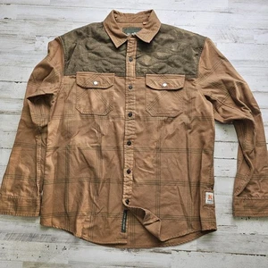 Howler Bros Quintana Hemd Herren L braun kariert gesteppt Flanell Western Outdoor - Bild 1 von 7