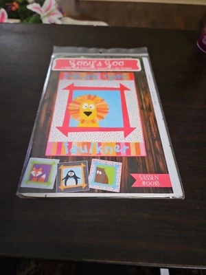 Zoey's Zoo Appliqué Quilt Pattern Lion Fox Penguin Bear Customizeable Sassafras - Image 1 of 2