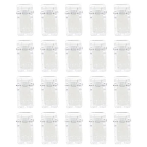 20 Piezas Porta Insignia Plástico Transparente Clip de Resorte Tapiz Clips para Colgar en la Pared - Imagen 1 de 12