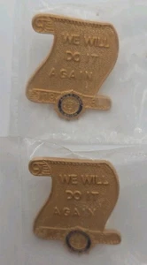 Vintage 1980er American Legion "We Will Do It Again" Membership Award Pins - Lot - Bild 1 von 2