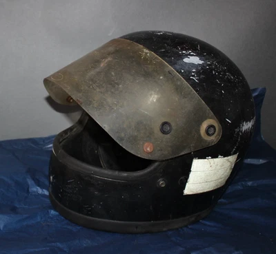 Capacete de segurança vintage Bell Star II 1975 preto motocicleta SHCA 3700572 A1203086 - Imagem 1 de 4