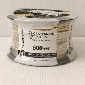 Southwire 14-AWG Stranded Copper THHN Wire 500 Feet 22960958 Yellow - Picture 1 of 2