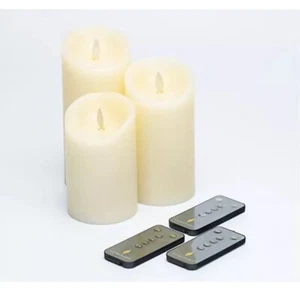 Matchless di Luminara Set di 3 pilastri a pulsante - 4", 5", 6" - Foto 1 di 1
