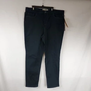Angels Legends Dark Blue Stretchy Ankle Skinny Straight Leg Sz 18WP Pants NWT - Picture 1 of 13