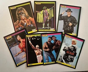 WWF WWE Merlin 1992 Part 1 (Black) Wrestling Trading Cards (summerSlam) Pick One - Picture 1 of 189