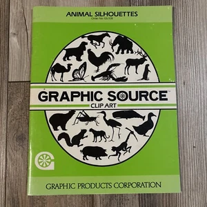 NOS - Graphic Source Clip Art Animal Silhouettes Book, 1989 - Picture 1 of 2