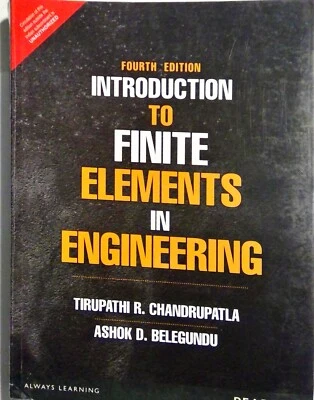 Introduction to Finite Elements in Engineering - Chandrupatla Bele... VERY GOOD  - Image 1 of 4