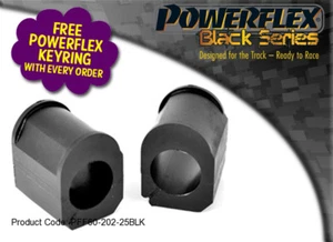 RENAULTSPORT CLIO 172/182 POWERFLEX BLACK FRONT ARB BUSHES 25mm, PFF60-202-25BLK - Picture 1 of 3