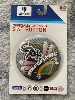 1990s Chicago Whitesox 3.5" Wincraft PinBack Button NIP - Image 1 of 2