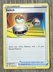 Switch 183/202 - Sword & Shield - Uncommon - Pokemon Card TCG - LP - Picture 1 of 2
