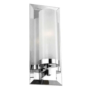 Lampada Da Parete Flurlampe IP44 LED Per Scale Cromo Lucido Vetro - Foto 1 di 1