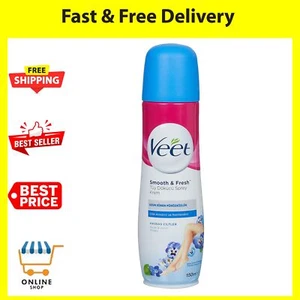 Veet Spray On Hair Removal Cream Legs & Body 150ml - FREE & FAST SHIPPING - Picture 1 of 7