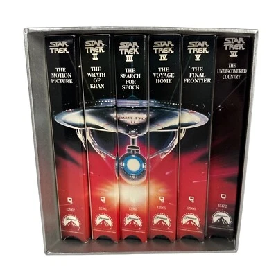 Star Trek Screen Voyages First Six Movies on VHS in Special Box Case - Image 1 of 3