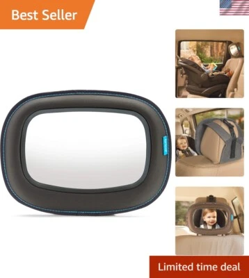 Espejo retrovisor coche bebé resistente a roturas - sin distorsión y probado contra choques] (2023) Foto 1 de 4