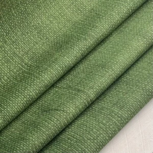 Hunter Green Color Basket Weave Pattern Fabric - Sold by the Yard - Picture 1 of 3
