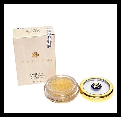 TATCHA Gold Spun Camellia Lip Balm 0.21oz | 6 g Lip Treatment Full Size New - Image 1 of 4