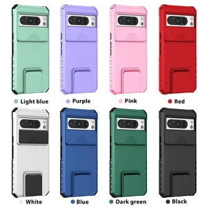 Shockproof Stand Matte Slide Camera Phone Case For Google Pixel 8 9 Pro XL - Picture 1 of 20