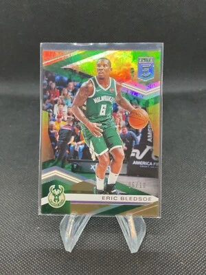 2020 Donruss Elite | ERIC BLEDSOE | Base | Gold Parallel | 6/10 JERSEY # | Bucks - Image 1 of 2